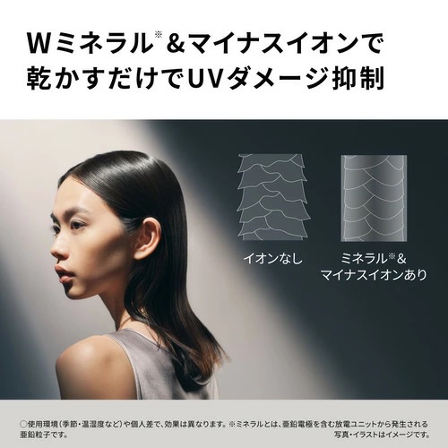 【Panasonic】ヘアードライヤー イオニティ リズムヘッドスパ対応 GRY