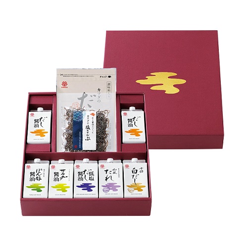 【鎌田醤油】特別贈答セット 茜 だしパック 塩こんぶ