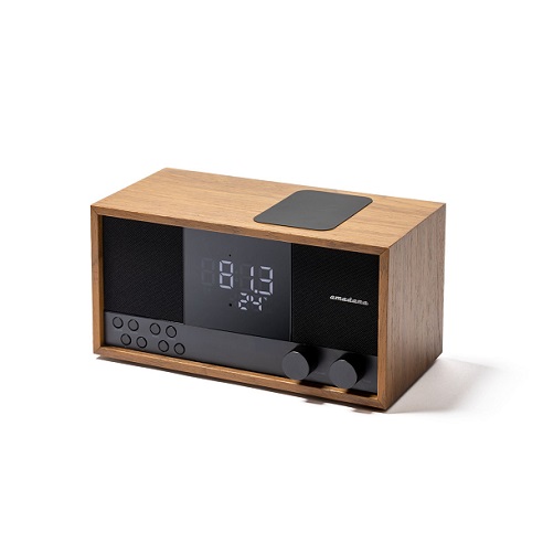 【amadana】Bluetoothスピーカー機能搭載 クロックラジオ