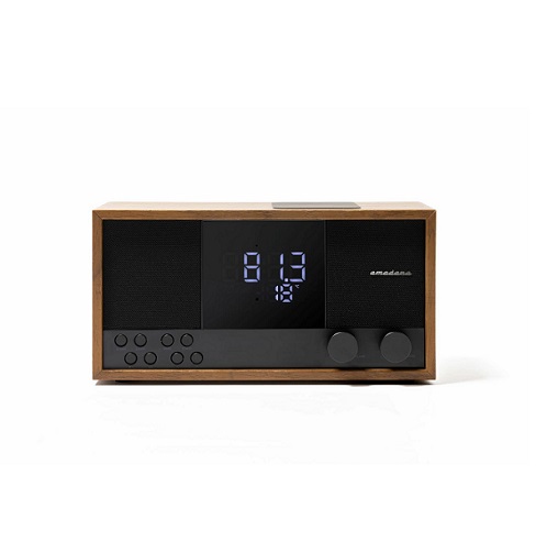 【amadana】Bluetoothスピーカー機能搭載 クロックラジオ