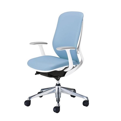 【オカムラ】シルフィー ドクターチェア ライトブルー