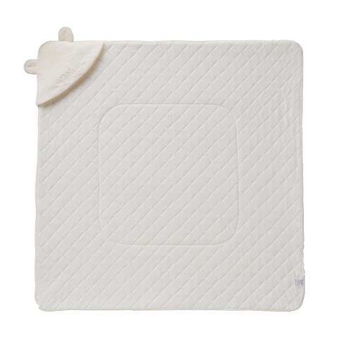 【ミキハウス】アフガン おくるみ 85×85cm WH