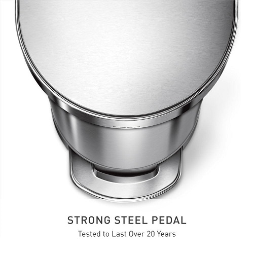 【simplehuman】スリムステップカン 45L ペダル式ゴミ箱