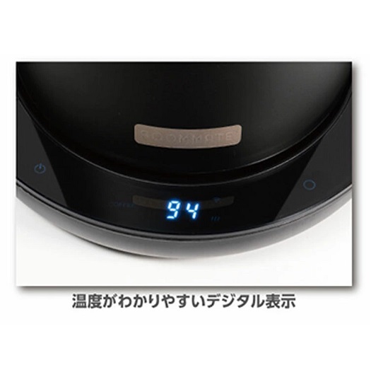 【ROOMMATE】温調付きグースネックステンレスケトル 750ml