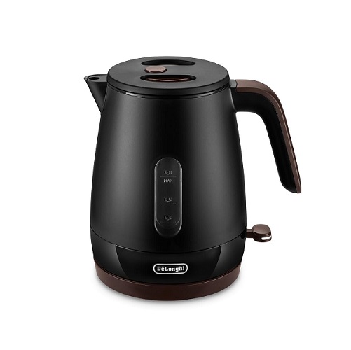 【DeLonghi】電気ケトル 本体が熱くなりにくい二重構造 BK