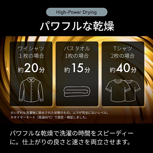 【SunRuck】高性能小型衣類乾燥機 3kg 工事不要 GRY