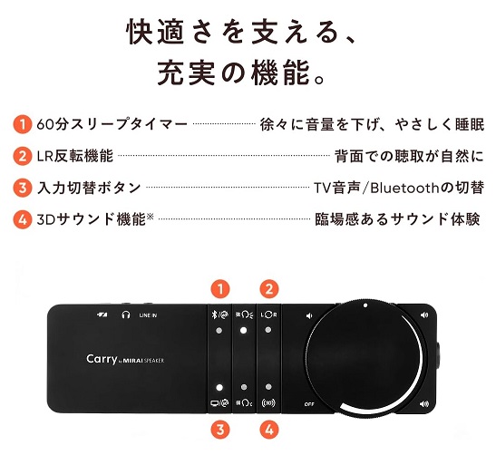 【ミライスピーカー】2in1多機能スピーカー 言葉くっきり、音楽も楽しめる