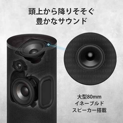 【SONY】リアスピーカー 大型イネーブルドスピーカー搭載