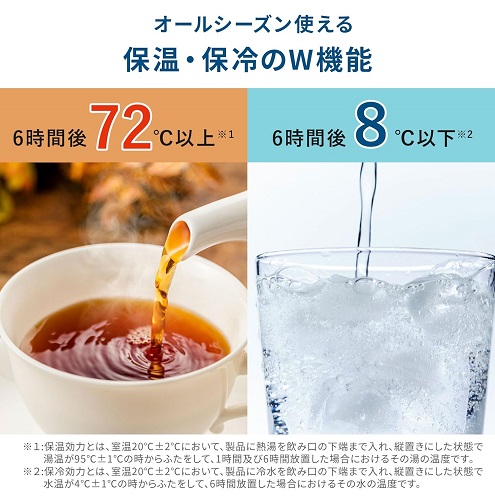 【Toffy】超軽量ステンレス真空断熱ボトル 500ml PK