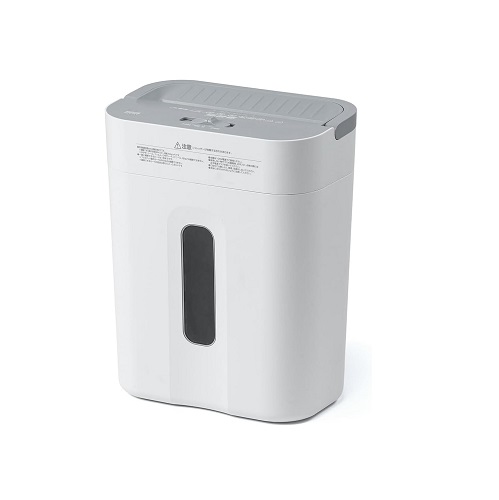 【サンワダイレクト】おしゃれな小型電動シュレッダー 15L WH
