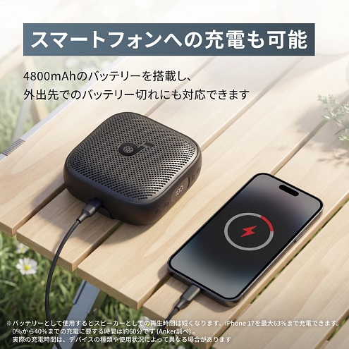 【Anker】Soundcore Boom Go 3i Bluetooth スピーカー