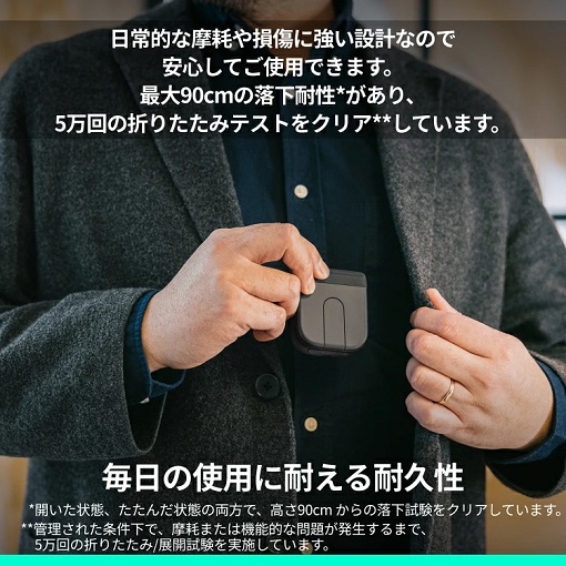【ロジクール】Mobi Fold 折りたたみ可能な薄型マウス BK