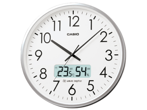 スタンダード電波時計 温・湿度計付【カシオ】