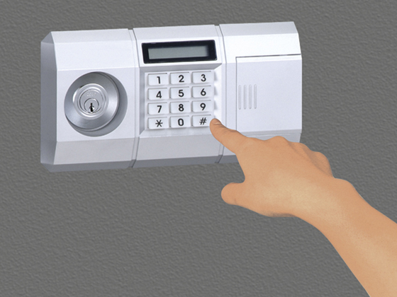 テンキー式　耐火金庫　21.6L ホワイト【エイコー(EIKO) 】