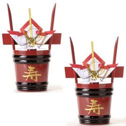 来福 角樽（1,800ml）1対（2個セット）【角樽（つのたる） 】