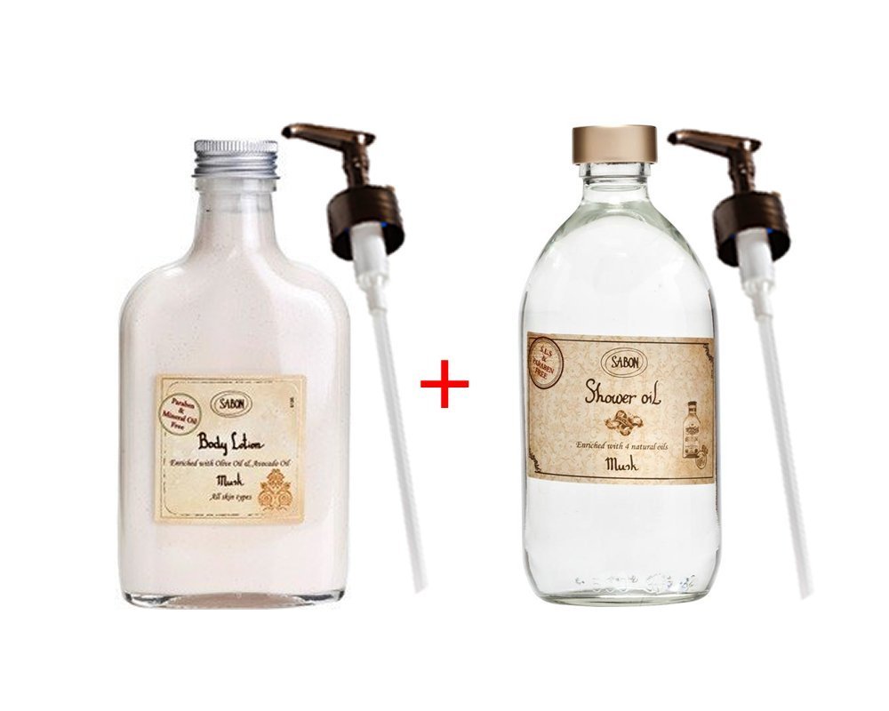 ボディローション(ポンプタイプ)+シャワーオイルセット 【SABON】