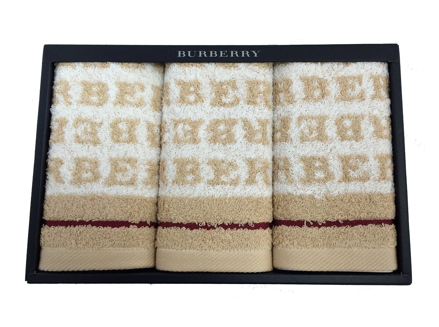 バーバリー BURBERRY ウォッシュタオルｘ3（34ｘ35ｃｍ）バーバリー BURBERRY ウォッシュタオルｘ3（34ｘ35ｃｍ）