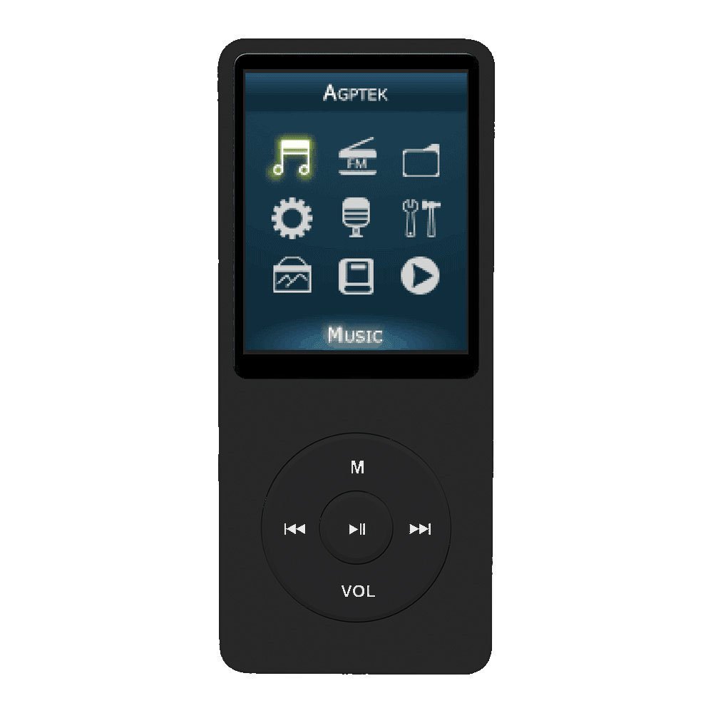 【AGPtek】MP3プレーヤー(ブラック)