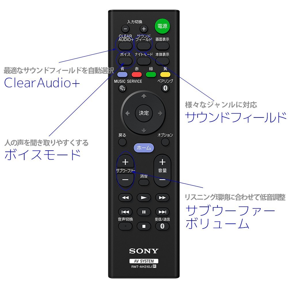 SONY サウンドバー ホームシアターシステム 