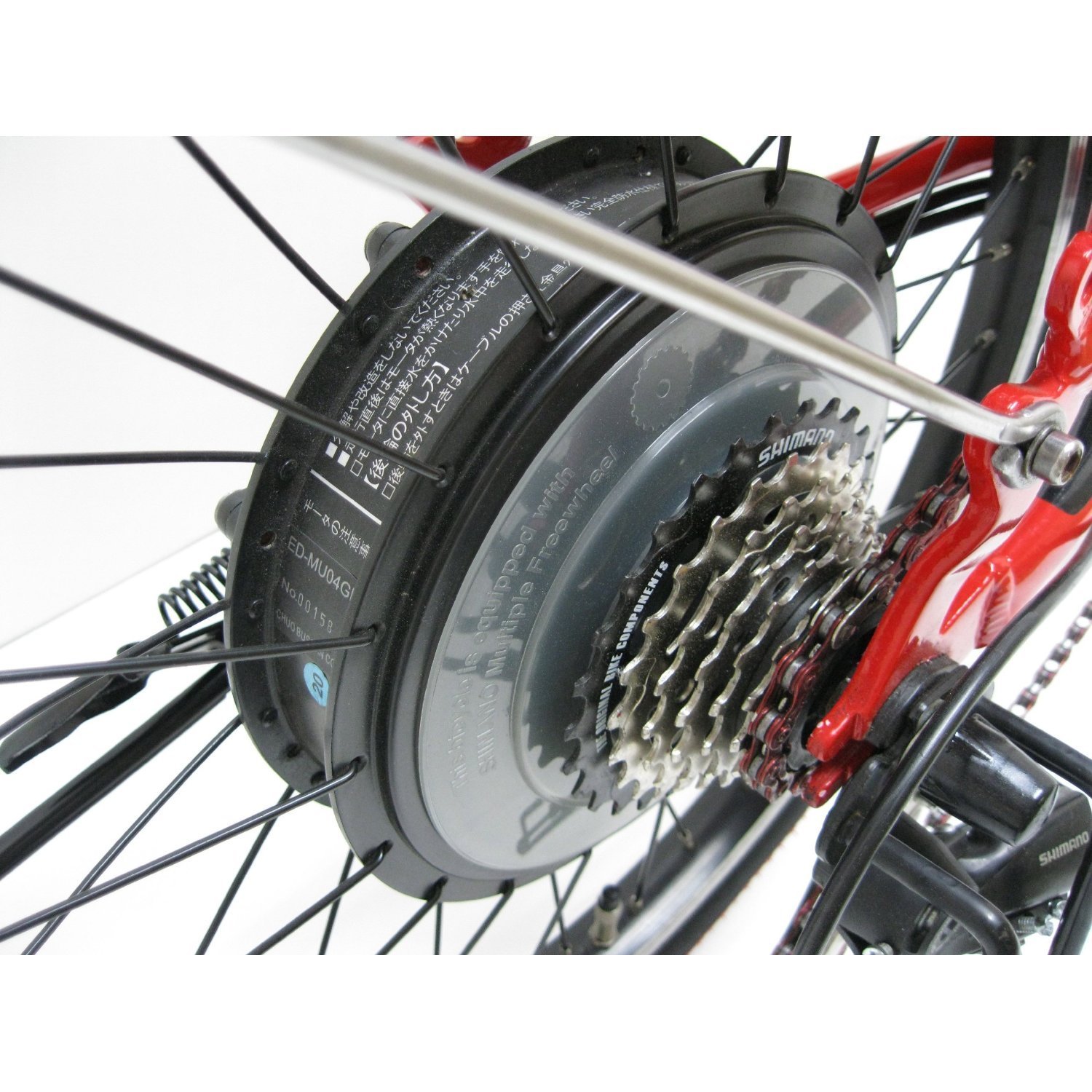 自転車の20インチのホイールから20インチのホイールに変更