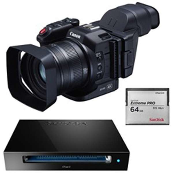 【canon】Cfast/SD対応4Kビデオカメラ XC10メモリーカードキット